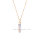 Popular Opal Gemstone Gilding 4 Faceted Cone Hexagonal Pendant Necklace